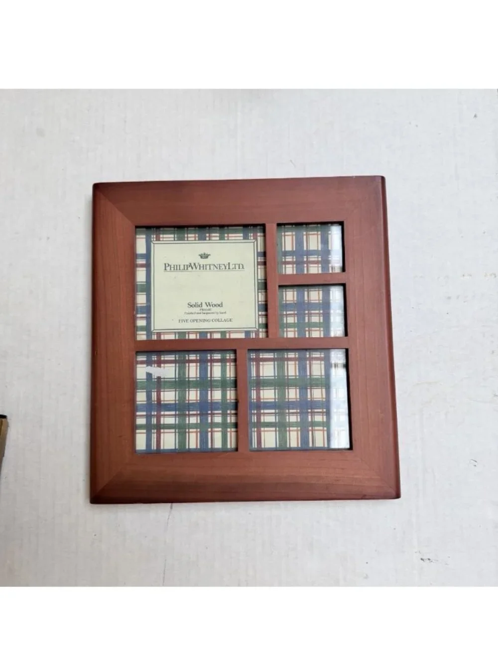 Philip Whitney Ltd Wood Picture Frame 9.5 x 10 Solid Wood 5 Opening Collage
